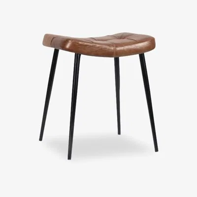 Cult Furniture Utah Low Stool, Tan & Black