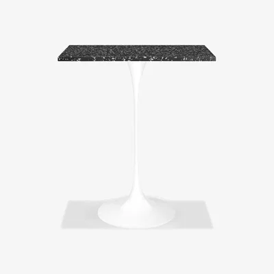 Cult Furniture £180 Off Fulham Square Bar Table, Black Terrazzo & White Size: 70cm