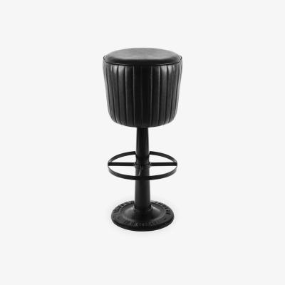 Cult Furniture Ruskin Bar Stool, Black Leather
