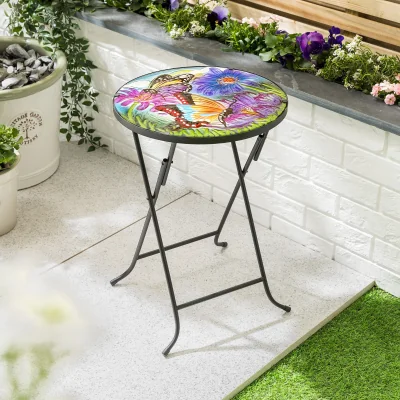 Christow Round Glass Bistro Table