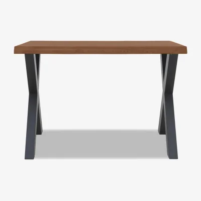 Furniture Village Bodahl - Hades Straight Edge Bar Table with X Shaped Legs - 180-cm - Old Bassano