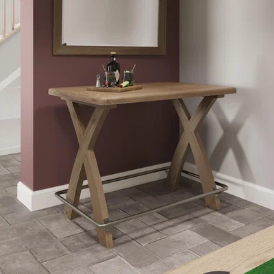 Furniture123 Smoked Oak Breakfast Bar - Pegasus