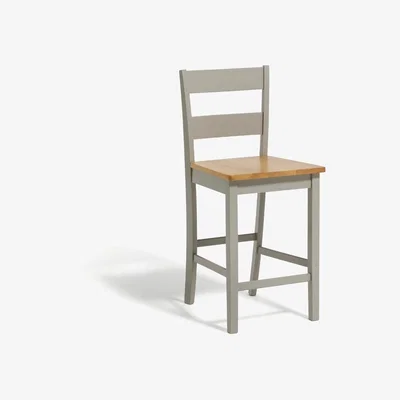 Habitat Habitat Chicago Bar Stool - Oak and Grey