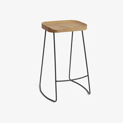 Habitat Habitat Arte Metal Bar Stool - Oak