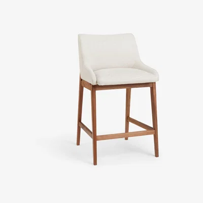 John Lewis John Lewis Cara Bar Stool, Natural/American Black Walnut