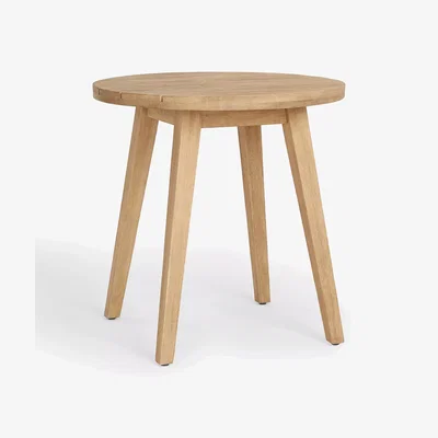 John Lewis John Lewis Burford Round Garden Bistro Table, 75cm, FSC-Certified (Acacia Wood), Natural