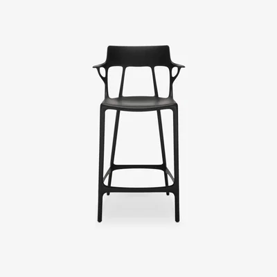 John Lewis Kartell A. I. Bar Chair, Black