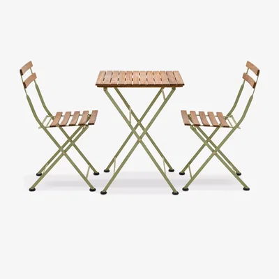 John Lewis Gallery Direct Ronda 2-Seater Folding Garden Bistro Table & Chairs Set
