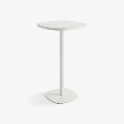 La Redoute Lixfeld White Ceramic Bistro Bar Table