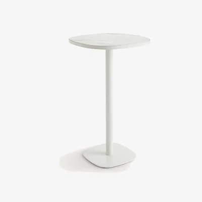 La Redoute Lixfeld White Ceramic Bistro Bar Table