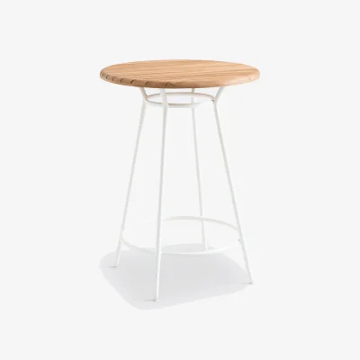 La Redoute Chassagne Teak & Aluminium Garden Bar Table