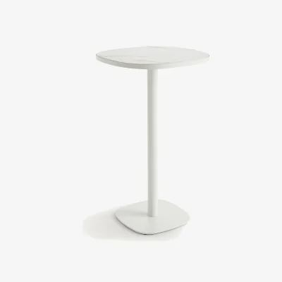 La Redoute Lixfeld White Ceramic Bistro Bar Table