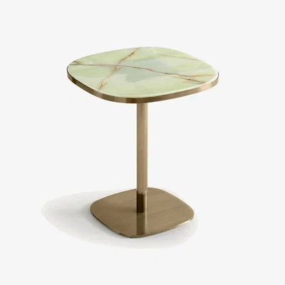 La Redoute Lixfeld 60cm Diameter Jade & Metal Bistro Table (Seats 2)
