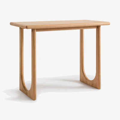 La Redoute Douve Solid/Veneer Oak 140cm Wide Bar Table