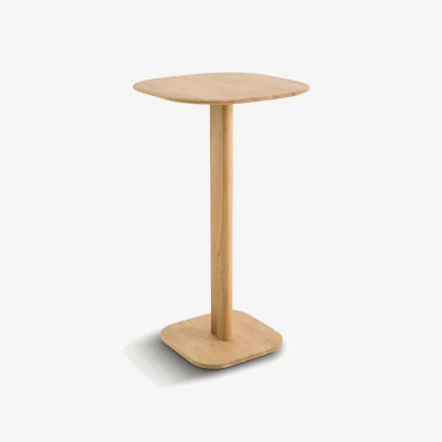 La Redoute Monceau Solid Oak and Iron Gallina Designed High Bistro Table