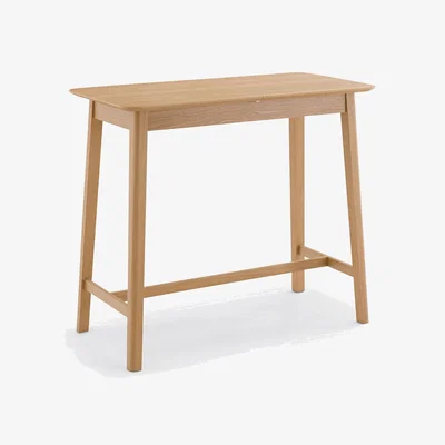 La Redoute Lombard Oak Veneer Extendable Bar Table (Seats 4-6)