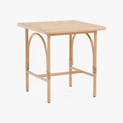 La Redoute Medellin Wood and Cane Bistro Table
