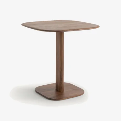 La Redoute Monceau Solid Walnut Emmanuel Gallina Designed 2 Seater Bistro Table