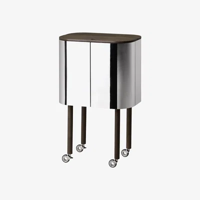Made in Design Loud Bar - / Casters - H 110 cm by Northern Mirror/Natural wood