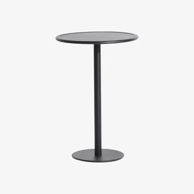 Made in Design Week-End High table - / Ø 70 x H 105 cm by Petite Friture Black