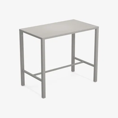 Made in Design Nova High table - / 120 x 70 cm x H 105 cm - Steel by Emu Grey