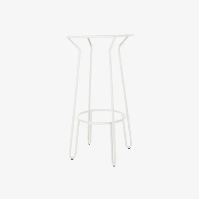 Made in Design Huggy High table - H 105 cm / Aluminium by Maiori White