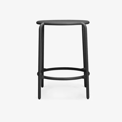 Made in Design Toní Haute Bistreau High table - / 59 x H 108 cm - Aluminium by Fatboy Grey