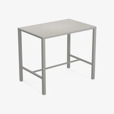 Made in Design Nova High table - / 120 x 80 cm x H 105 cm - Steel by Emu Grey