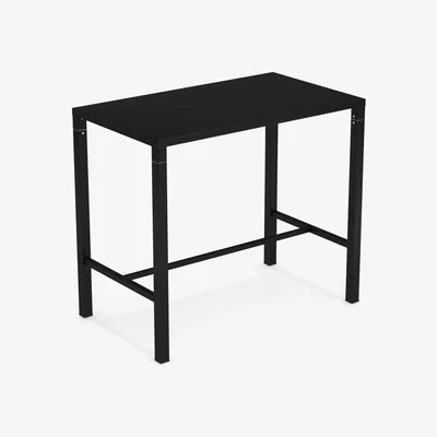 Made in Design Nova High table - / 120 x 70 cm x H 105 cm - Steel by Emu Black