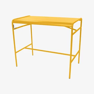 Made in Design Luxembourg High table - 4 people - 126 x 73 cm by Fermob Yellow/Orange
