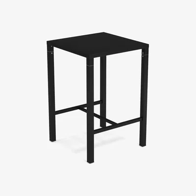 Made in Design Nova High table - / 70 x 70 cm x H 105 cm - Steel by Emu Black