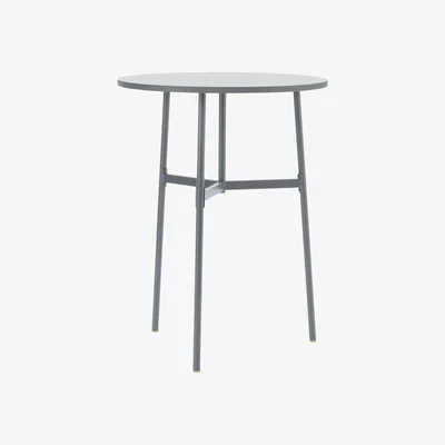 Made in Design Union High table - / Ø 80 x H 105.5 cm – Fenix laminate by Normann Copenhagen Grey