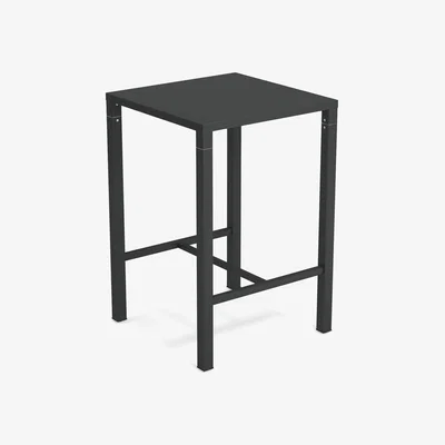 Made in Design Nova High table - / 70 x 70 cm x H 105 cm - Steel by Emu Grey/Metal