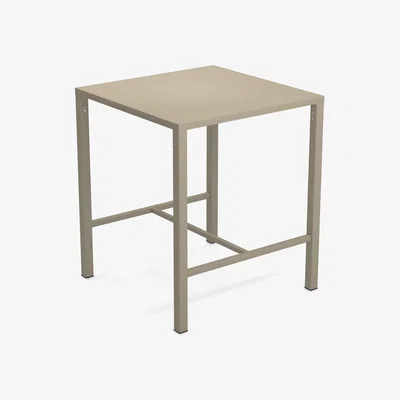 Made in Design Nova High table - / 90 x 90 cm x H 105 cm - Steel by Emu Beige