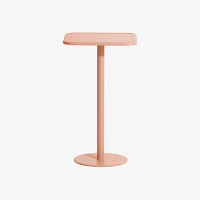 Made in Design Week-End High table - / 60 x 60 cm x H 105 cm by Petite Friture Pink
