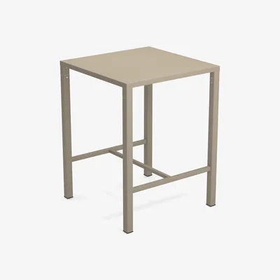 Made in Design Nova High table - / 80 x 80 cm x H 105 cm - Steel by Emu Beige
