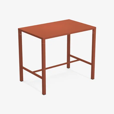Made in Design Nova High table - / 120 x 80 cm x H 105 cm - Steel by Emu Red