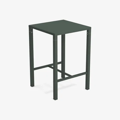 Made in Design Nova High table - / 70 x 70 cm x H 105 cm - Steel by Emu Green