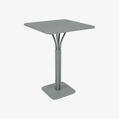 Made in Design Luxembourg High table metal grey / 80 x 80 x H 105 cm - Fermob