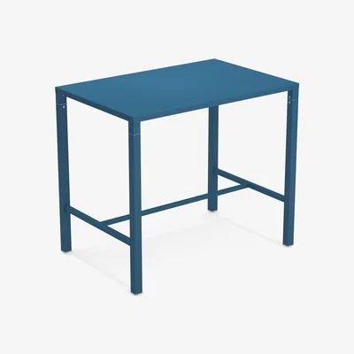 Made in Design Nova High table - / 120 x 80 cm x H 105 cm - Steel by Emu Blue