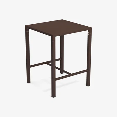 Made in Design Nova High table - / 80 x 80 cm x H 105 cm - Steel by Emu Brown