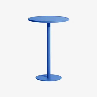 Made in Design Week-End High table - / Ø 70 x H 105 cm by Petite Friture Blue