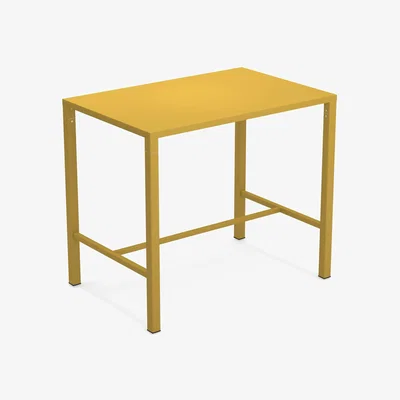 Made in Design Nova High table - / 120 x 80 cm x H 105 cm - Steel by Emu Yellow