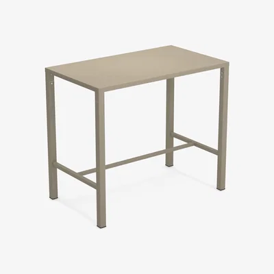 Made in Design Nova High table - / 120 x 70 cm x H 105 cm - Steel by Emu Beige