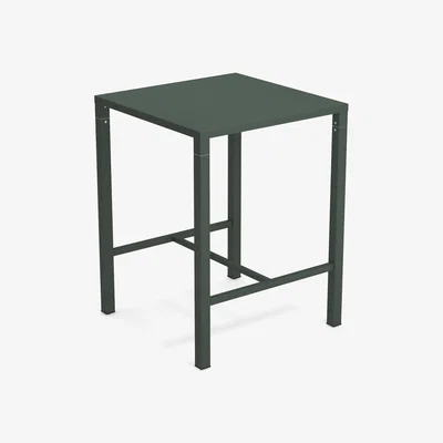 Made in Design Nova High table - / 80 x 80 cm x H 105 cm - Steel by Emu Green