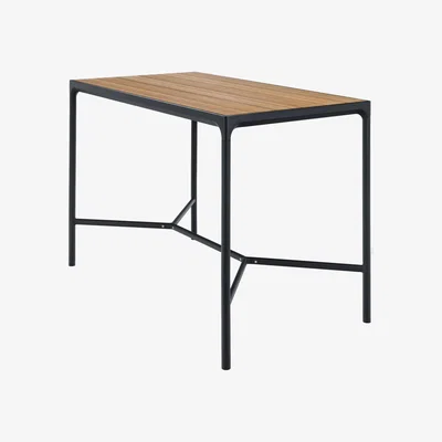 Made in Design Four High table - / L 160 x H 111 cm by Houe Black/Natural wood