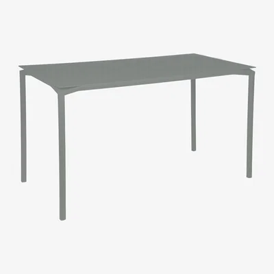 Made in Design Calvi High table metal grey / 160 x 80 cm - 6 people - Fermob