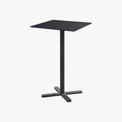 Made in Design Darwin Foldable high table - / 70 x 70 cm by Emu Grey/Black/Metal