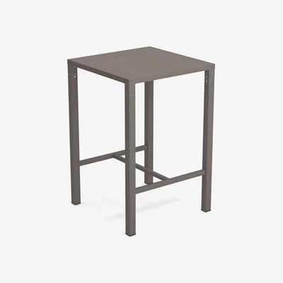 Made in Design Nova High table - / 70 x 70 cm x H 105 cm - Steel by Emu Beige