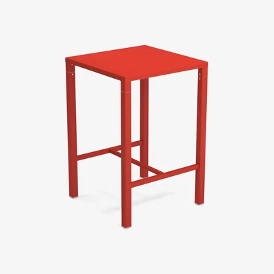 Made in Design Nova High table - / 70 x 70 cm x H 105 cm - Steel by Emu Red